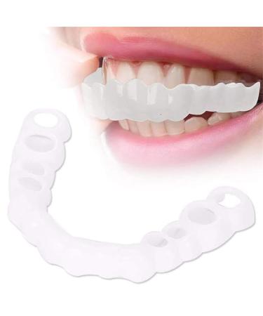 Dazzle 2 pairs of tooth veneers instant veneers dental prostheses smile fake teeth veneers for missing teeth temporary cosmetic teeth comfort fit snap on veneers teeth
