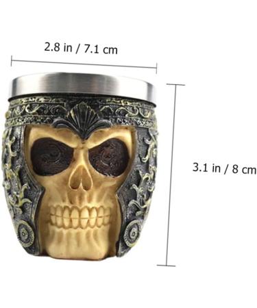 Frcolor Skull Beard Brush Set - Wooden & Metal Shaving Brush for Travel & Face Cleaning | Premium Shaving Tools - Buy Online on GoSupps.com