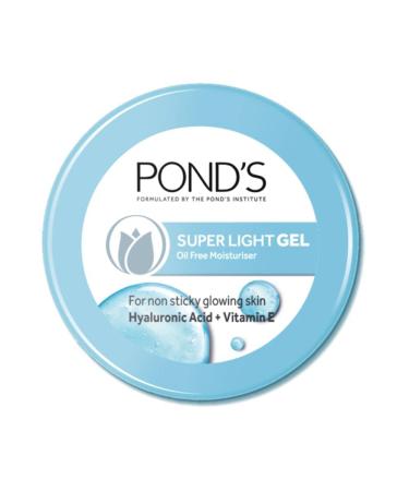 P.O.N.D.'S Super Light Gel Oil Free Face Moisturizer 73 g With Hyaluronic Acid & Vitamin E for Fresh Glowing Skin & 24 hr Hydration - Daily Use