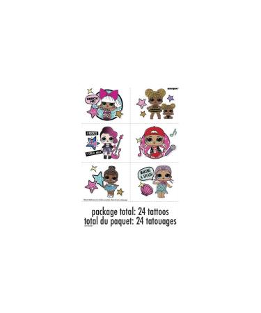 LOL Surprise Party Temporary Tattoos | Assorted Designs | 24 Pcs
