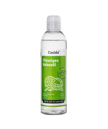 Coconut oil fractures liquid 250ml - 100% pure & natural - basic oil - odorless - fractionated coconut oil - intensive care for face - body - skin - hair - massage oil - cosmetics