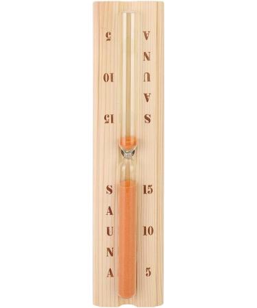 5/10/15 Minute Pine Sauna Hourglass - Durable S-Wood & Heat-Resistant Glass | International Shipping - Buy Online on GoSupps.com