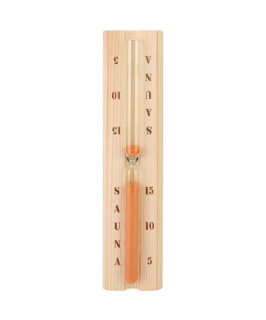 Yusat Wooden Sauna Hourglass Sand Timer Pinewood Sauna Sandglass Heat Resistant Sauna Timer for Hot Tub