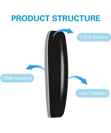 Buy Wllhyf Silicone Nose Pads for Glasses | Self-Adhesive Anti-Slip Cushion for Comfort | Perfect for Men & Women | Black | International Shipping Available - Buy Online on GoSupps.com