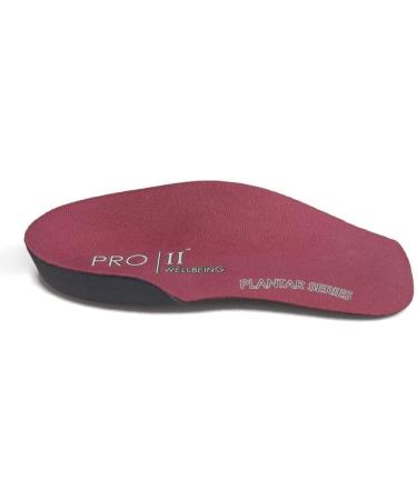 Pro 11 Wellbeing Slim Fit 3/4 Orthotic Insoles with Heel Pad for Plantar Fasciitis - 1 Pair (7/8.5 UK Pink) - Buy Online on GoSupps.com