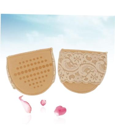 6 Pairs High Heel Shoe Pads - Comfortable Half Insole Forefoot Pads in Khaki - Buy Online on GoSupps.com