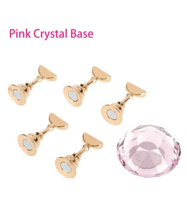 Magnetic Nail Holder Stand - 3 Colors Oval Crystal & Alloy Bracket for Nail Art & Crafts | Manicure Essentials - Buy Online on GoSupps.com