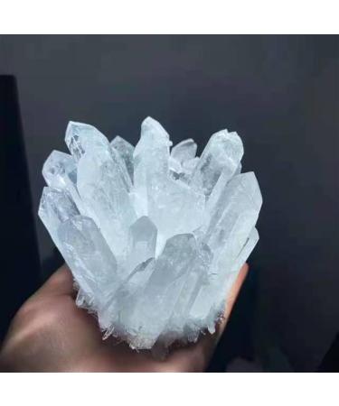 Natural Crystal Rough 1pc 400g-800g Natural Reiki Gemstone Folk Crafts Crystal Stones Clear Quartz Cluster Suitable for Home Crystals QINTINYIN - Buy Online on GoSupps.com