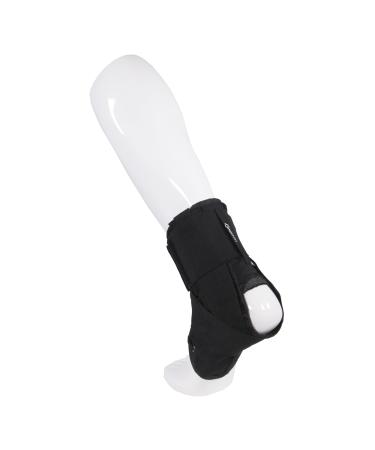 OTC Ankle Stabilizer Brace with Criss-Cross Lace-Up Adjustable Support Black Large