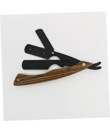 Minkissy Portable Razor Set - Wooden Handle Manual Shaver for Men | Travel-Friendly & Stylish Grooming - Buy Online on GoSupps.com