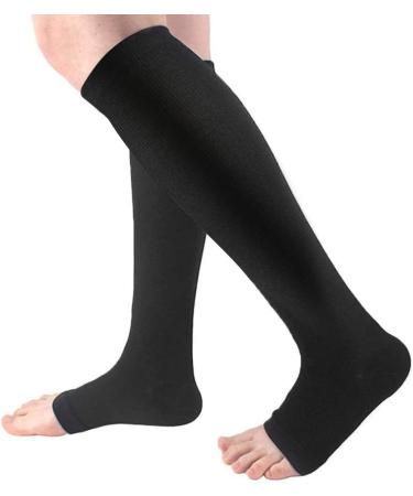 2 Pair XXL Black Compression Socks for Plantar Fasciitis, Arch Support, Skin Protection - Men & Women - Buy Online on GoSupps.com