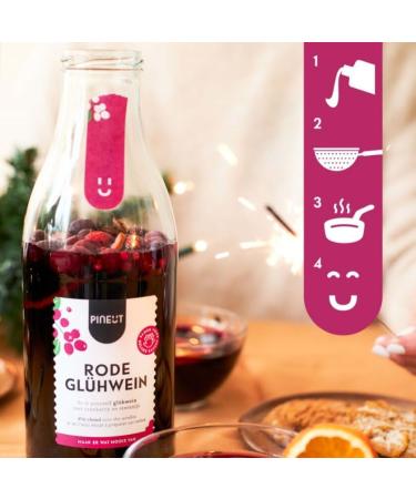 Pineut Mulled Wine Red Mulled Wine Spices Red Wine Cinnamon Star Anise Cardamom & Cloves Winter Drink DIY Package Christmas Warm & Cozy Enjoy - Buy Online on GoSupps.com