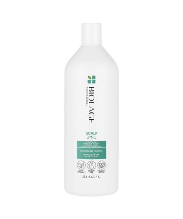 BIOLAGE Scalp Sync Anti-Dandruff Shampoo | Targets Dandruff, Controls The Appearance of Flakes & Relieves Scalp Irritation | For Dandruff Control | Paraben-Free | Vegan 33.8 Fl Oz (Pack of 1)