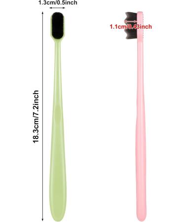 4 Pack Nano Toothbrush - Soft Bristle Manual Toothbrush with 20 000 Micro Bristles for Adults & Children Gentle for Fragile Gums - Buy Online on GoSupps.com