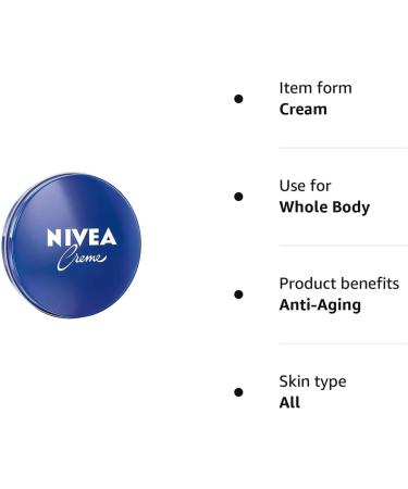 Nivea Creme 30ml Classic - Moisturizing Skin Cream (Pack of 1) - Buy Online on GoSupps.com