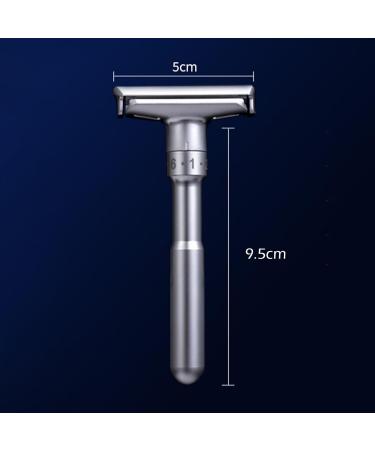 Yinhing Manual Beard Trimmer with Sharpness Versatile Portable Beard Care Tool for Men Silver Design for Travel and Use Type 1 Silver Type 1 - Buy Online on GoSupps.com