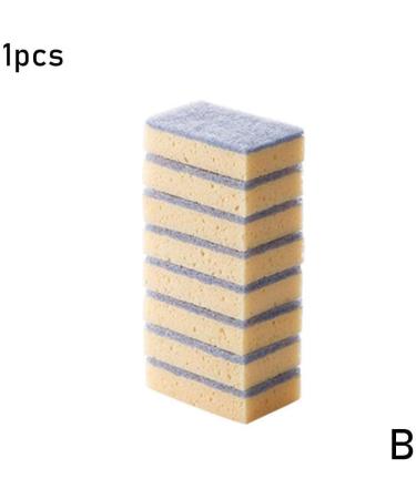Non-Scratch Dish Sponge Biodegradable Scrubbing Coir Sponges Coconut Fiber Scouring Pad Scrubber Wooden Palm Pulp Blue - Buy Online on GoSupps.com