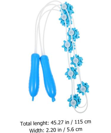 Combined Ball Pull Back Roller - Muscle Trigger Massage Stick & Silica Gel Tool for Back Pain Relief | Stretching & Recovery 115x5.6cm - Buy Online on GoSupps.com