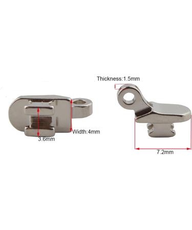 100 Pieces 1.5x4 mm Plastic Eyeglass Hinges | 4 mm Wide Single Hinges for Eyeglass Repair - Durable Spare Parts for Glasses - Buy Online on GoSupps.com
