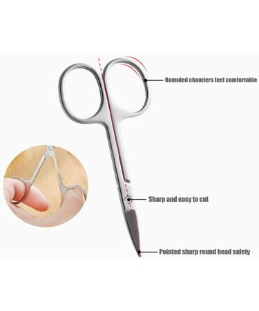 HCHGJKN Nail Clippers Nail Cutter Stainless Steel Eyebrow Trimmer Small Scissors Professional Manicure Sewing Nails Tools For Cuticle Oil Pedicure - Buy Online on GoSupps.com