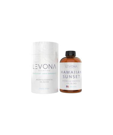 Levona Scent Essential Oil - Fresh Aroma for Home Office Hotel & Spa Perfect in Humidifiers and Diffusers Luxury Fragrance with Mandarin Citrus & Grape Notes - 700ml/ 23 fl oz Hawaiian Sunset