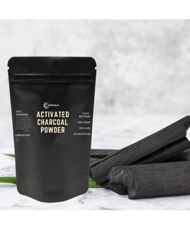 OMWAH Organic Activated Charcoal Powder 16 oz - Food Grade, Ultra Fine, 100% Wood Based - Buy Online on GoSupps.com