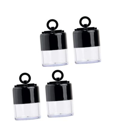 Housoutil 4pcs Loose Powder Box Powder Box Sponges Makeup Women Cosmetic Supply Portable Makeup Stand Travel