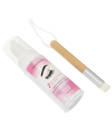 Angoily Eyelash Cleansing Mousse Shampoo Makeup Remover Eyebrow and Lash Eye Cleaner 2 in 1 Extend 1 count (Pack of 1) As Shown