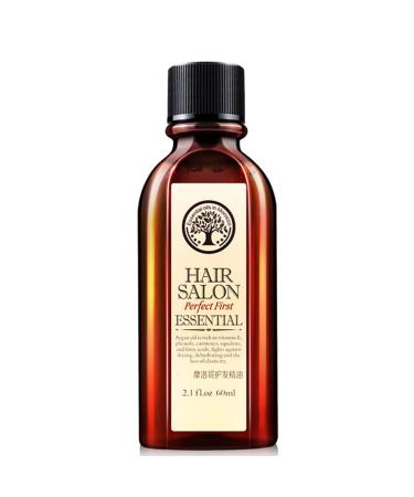 1Bottle Moroccan Argan Oil Deep Moisturizing Hair Conditioner Leave-in Hair Care Essential Oil Organic Stimulate Hair Growth Treatment For Dry Hair(60ml/2OZ)
