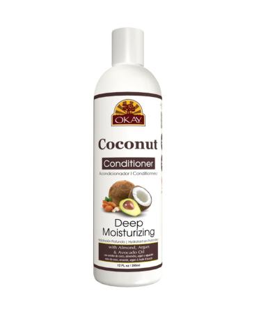 Okay Pure Naturals Deep Moisturizing Coconut Conditioner 12 fl oz | Hydrating & Nourishing - Buy Online on GoSupps.com