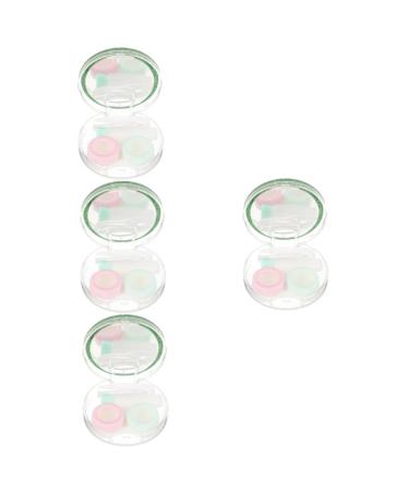Gatuida 4 sentences contact lens container mirror film container for contact lenses travel lens case case for contact lenses Local storage case plastic small travel glitter powder