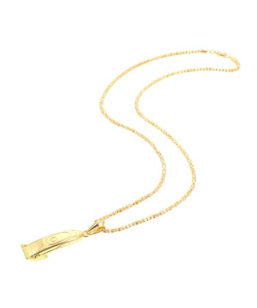 KALLORY barber shop accessories neclaces hairdresser jewelry for women titanium necklace chain long chain necklaces adjustable choker chain key necklace Christmas hair dryer Titanium steel