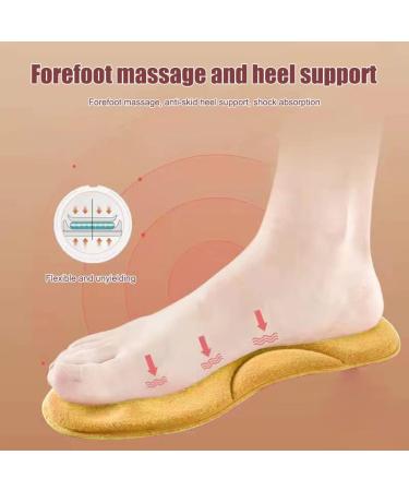 Junerain Winter Foot Warmers for Women - Self-Heated Insoles Sweat Absorbing Non-Slip Warm Socks for Sports Shoes Massage Pads - Yellow 37-38 Yards - Buy Online on GoSupps.com
