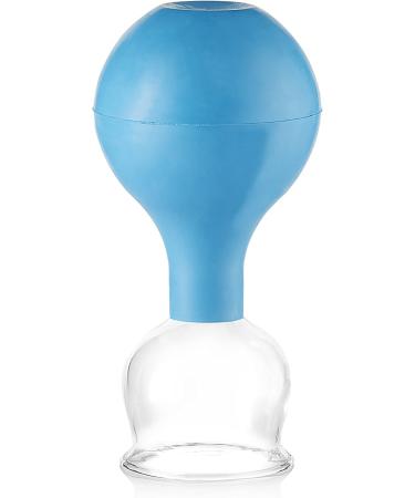 Pulox Cupping Glass Set of 3 - Real Glass with Suction Balls (40mm 52mm 62mm) - Blue - International Shipping Available - Buy Online on GoSupps.com