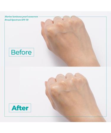 JMsolution Marine Luminous Pearl Sunscreen SPF50 Broad Spectrum UV Protection Moisturizing & Lightweight No White Cast 1.69 fl oz - Buy Online on GoSupps.com