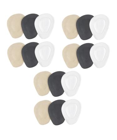 Healvian 9 Pairs Gel Insole Forefoot Gel Padforefoot Gel Pads for Women No Show Toe Liner Clear Heels for Women Shoe Inserts for Women High Heel Non Slip Inserts Non-Slip Miss