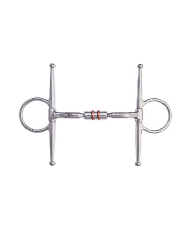 AK Full Cheek Rotary Double Cooper Roller Snaffle Horse Bit AKRS-2612 (6.00 inch Silver) 6.00'' silver