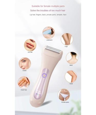 Muuoeou 2in1 Electric Bikini Trimmer For Women Electric Shaver WetDry Shaver for Hair Removal from Pubic Area Face Legs Blue - Buy Online on GoSupps.com