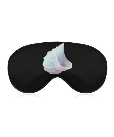 Seashells Conch Sleep Mask Block Out Light Sleeping Eye Mask Comfortable Night Sleeping Mask Ultralight Travel Eye Cover for Women Men