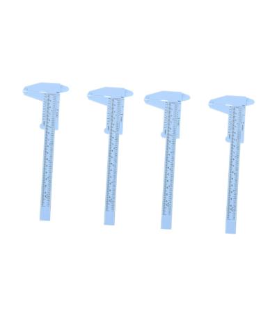 Healeved 4 Pcs Eyebrow Ruler Makeup Brow Ruler Eyebrow Tinting Kit Stencil Miss Plastic Calipers Makeup Tools