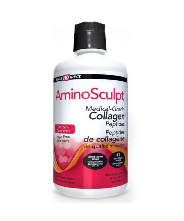 Health Direct AminoSculpt Sugar-Free Liquid Collagen Peptides Tart Cherry 443 mL Tart Cherry 443 ml (Pack of 1)