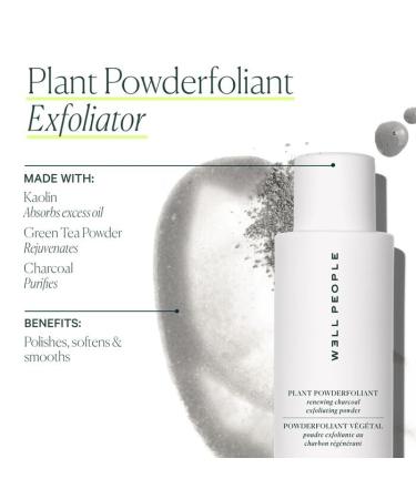 Well People Travel Plant Powderfoliant - Gentle Vegan Exfoliator for Brightening Skin | Travel Size & Cruelty-Free - Buy Online on GoSupps.com