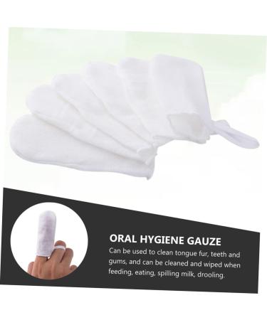 Tovinanna 18-Piece Gauze Fingerlings Tongue Cleaner for Babies | Rubber Baby Milk Stain Remover | Essential Finger Toothbrush for Toddler Care - Buy Online on GoSupps.com
