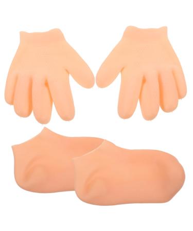 1 Set Beauty Gloves Socks Moisturizing Gloves Waterproof Socks Womens Socks Hand Gloves Moisturizing Overnight Women Moisturizing Socks Sebs Women's Lotion Water Proof