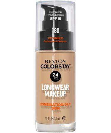 Revlon Colorstay Liquid Foundation Makeup SPF15 Sand Beige 30ml - Matte Finish, Medium to Full Coverage - Unisex - Buy Online on GoSupps.com