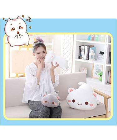 NatureMan Cute Kitten Plush Toy Stuffed Animal Pet Kitty Soft Anime Cat Plush Pillow children'sPlush cat doll Pillow toys (White) - Buy Online on GoSupps.com