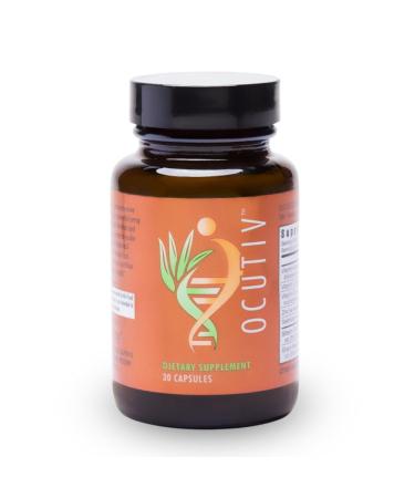 Youngevity Ocutiv - Eye Vitamin & Mineral Supplement - Contains Vitamin A C E Zinc Bilberry Lutein Lycopene Zeaxanthin Astaxanthin - 30 Capsules 30 Count (Pack of 1)