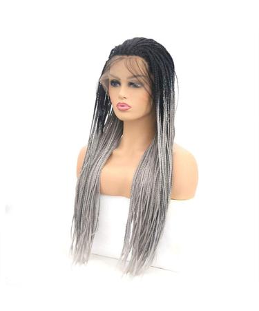 Buy BGHJUE Handmade Synthetic Lace Front Braided Wigs for Black Women | 16-26 Inch | Photo Color | International Shipping - Buy Online on GoSupps.com