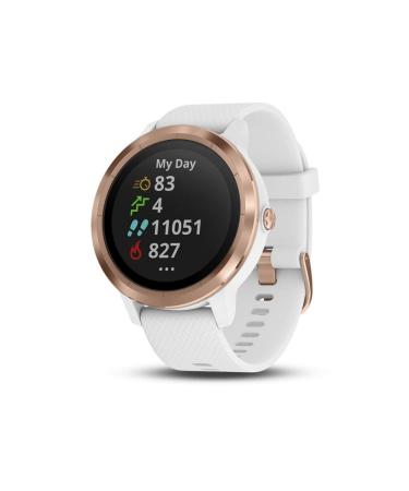 Garmin 010-01769-09 vvoactive 3, GPS Smartwatch with Contactless Payments and Built-in Sports Apps, 1.2", White/Rose Gold (Renewed)