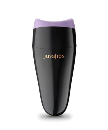 JuvaLips | Safe Lip Plumping Device – Jet Black Lip Plumper | Includes 2 AAA Batteries | Made in the USA